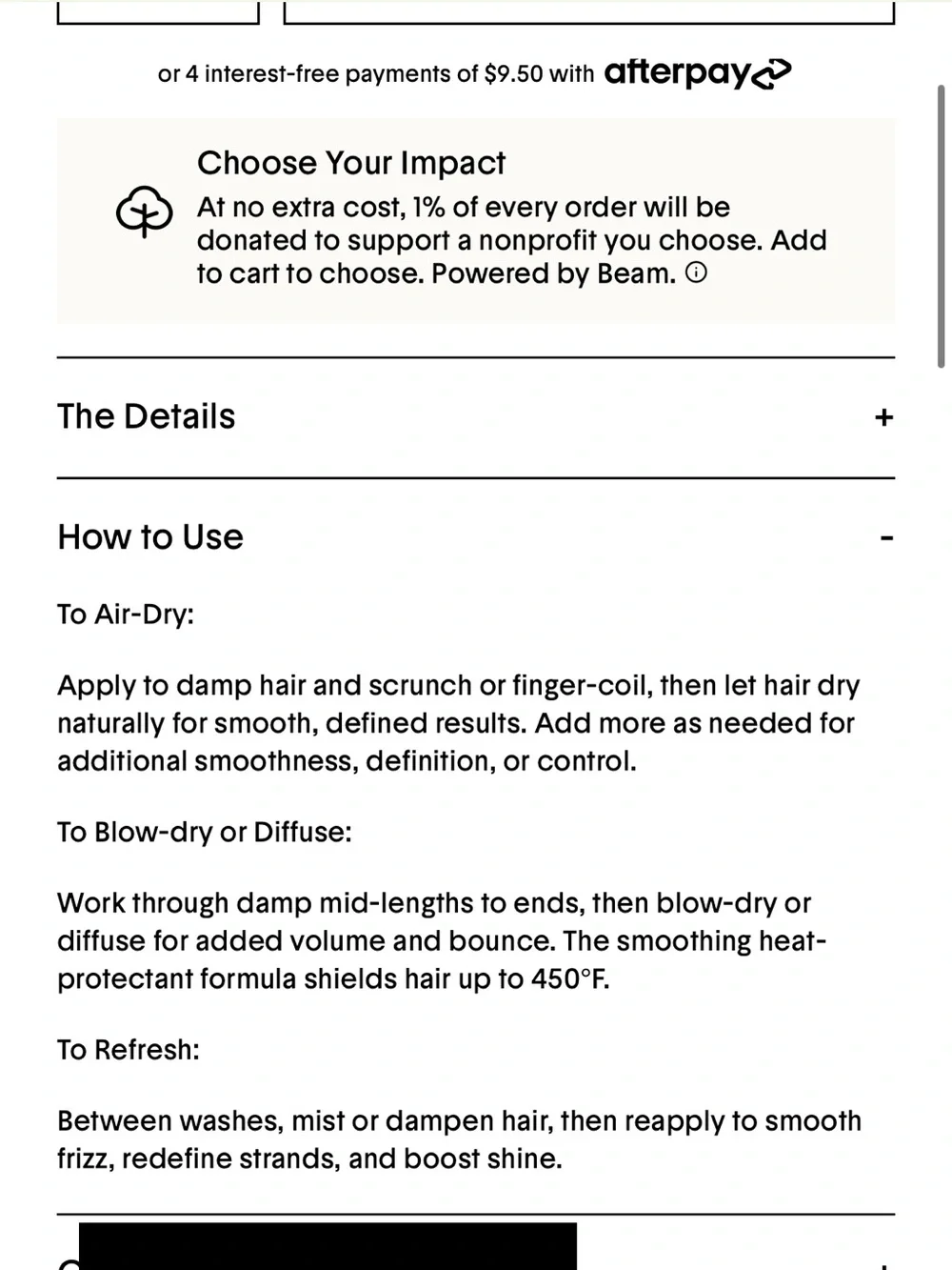 Nib Crown affair The smoothing air dry cream